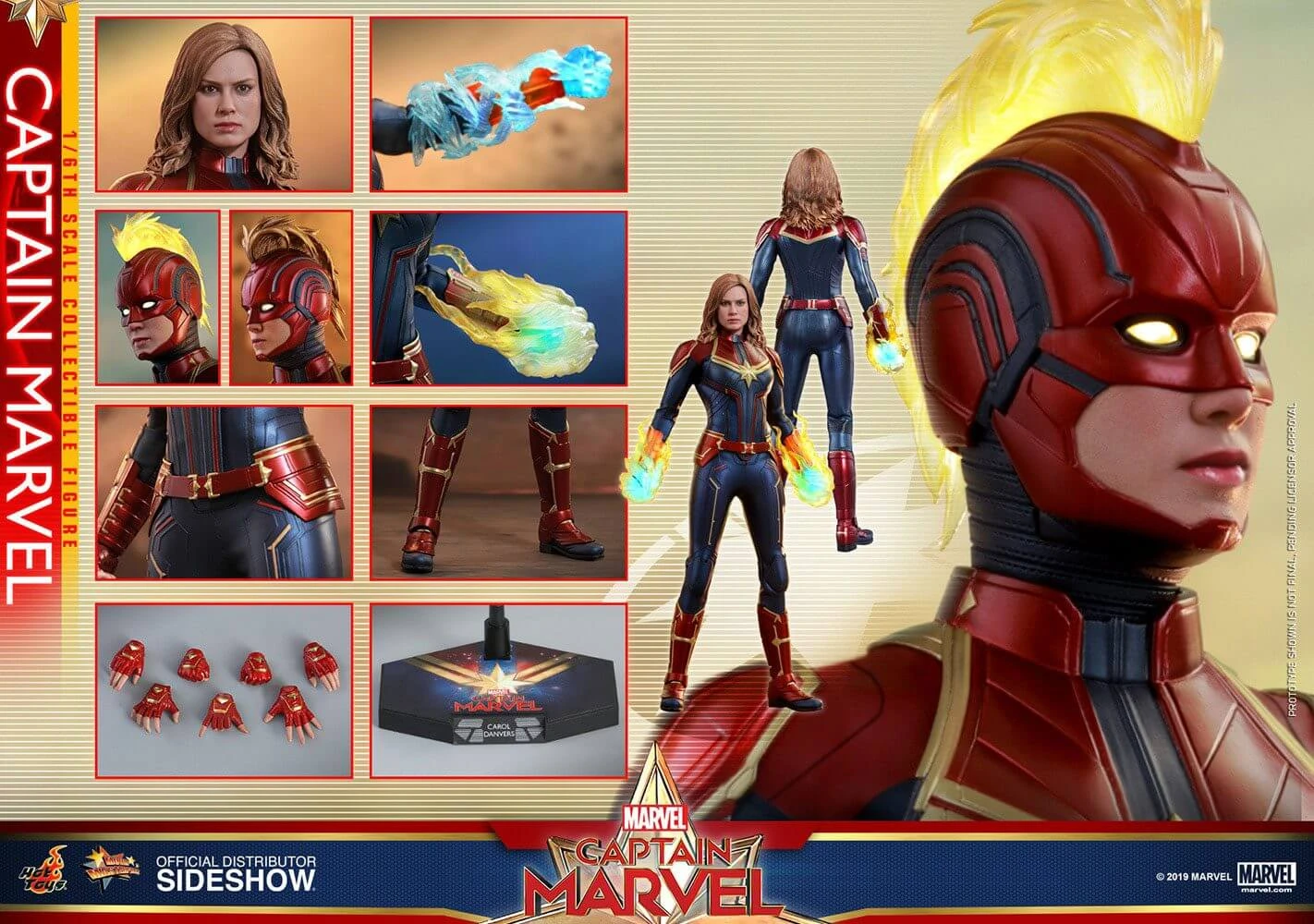 Deals ???? Hot Toys Captain Marvel Captain Marvel Movie Masterpiece Action Figure 1/6 29 Cm ???? 4 Deals ???? Hot Toys Captain Marvel Captain Marvel Movie Masterpiece Action Figure 1/6 29 Cm ???? - Image 2