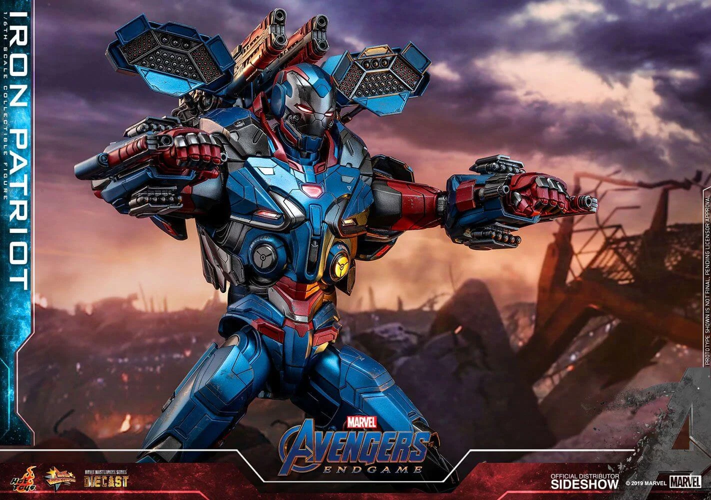 Cheap ???? Hot Toys Iron Patriot Diecast Action Figure 32 Cm Avengers: Endgame Movie Masterpiece Series 1/6 - MAY 2021 ???? 11 Cheap ???? Hot Toys Iron Patriot Diecast Action Figure 32 Cm Avengers: Endgame Movie Masterpiece Series 1/6 - MAY 2021 ???? - Image 9