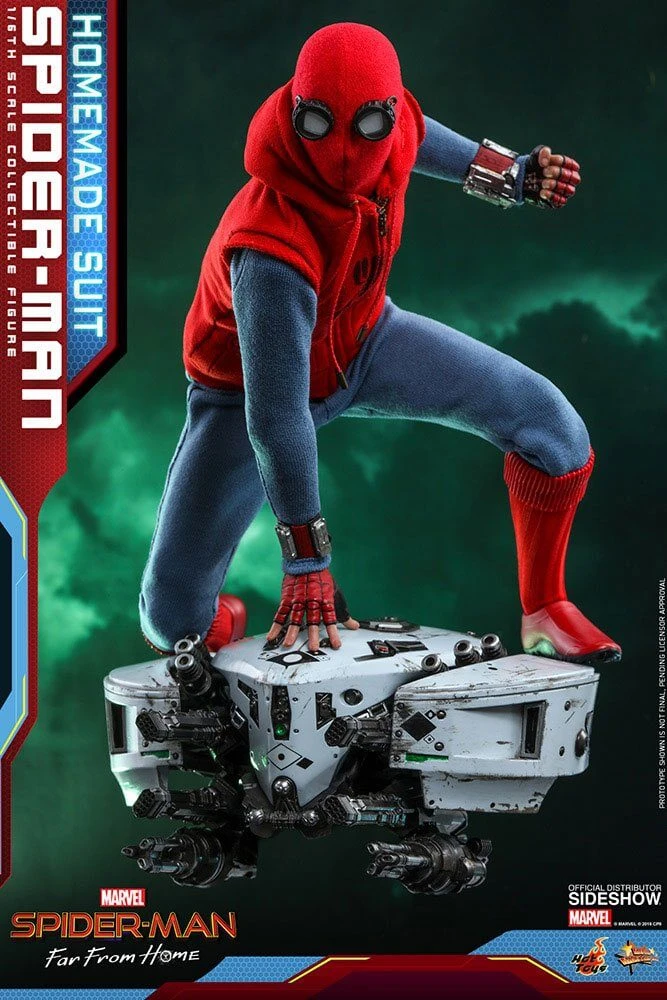 Hot Sale ???? Hot Toys Spider-Man: Far From Home Movie Masterpiece Action Figure 1/6 Spider-Man (Homemade Suit) 29 Cm ???? 6 Hot Sale ???? Hot Toys Spider-Man: Far From Home Movie Masterpiece Action Figure 1/6 Spider-Man (Homemade Suit) 29 Cm ???? - Image 4