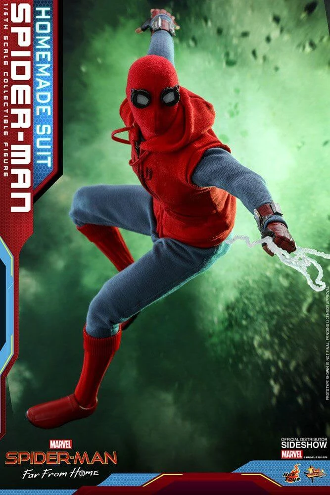 Hot Sale ???? Hot Toys Spider-Man: Far From Home Movie Masterpiece Action Figure 1/6 Spider-Man (Homemade Suit) 29 Cm ???? 9 Hot Sale ???? Hot Toys Spider-Man: Far From Home Movie Masterpiece Action Figure 1/6 Spider-Man (Homemade Suit) 29 Cm ???? - Image 7