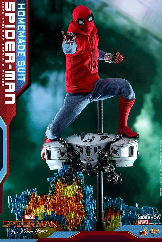 Hot Sale ???? Hot Toys Spider-Man: Far From Home Movie Masterpiece Action Figure 1/6 Spider-Man (Homemade Suit) 29 Cm ???? 11 Hot Sale ???? Hot Toys Spider-Man: Far From Home Movie Masterpiece Action Figure 1/6 Spider-Man (Homemade Suit) 29 Cm ???? - Image 9