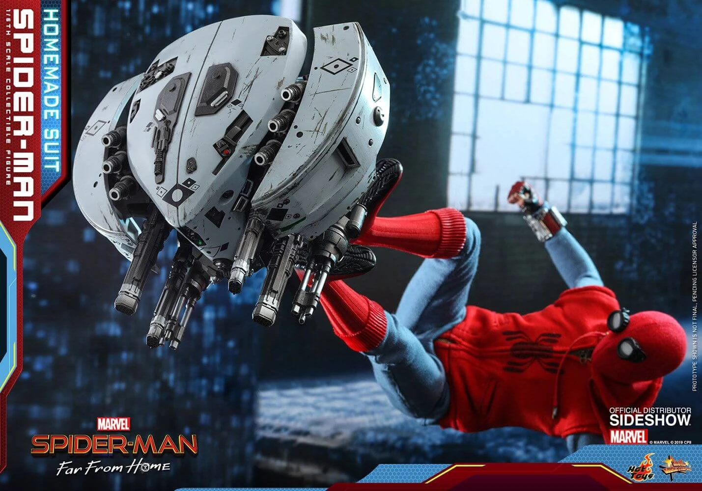 Hot Sale ???? Hot Toys Spider-Man: Far From Home Movie Masterpiece Action Figure 1/6 Spider-Man (Homemade Suit) 29 Cm ???? 14 Hot Sale ???? Hot Toys Spider-Man: Far From Home Movie Masterpiece Action Figure 1/6 Spider-Man (Homemade Suit) 29 Cm ???? - Image 12