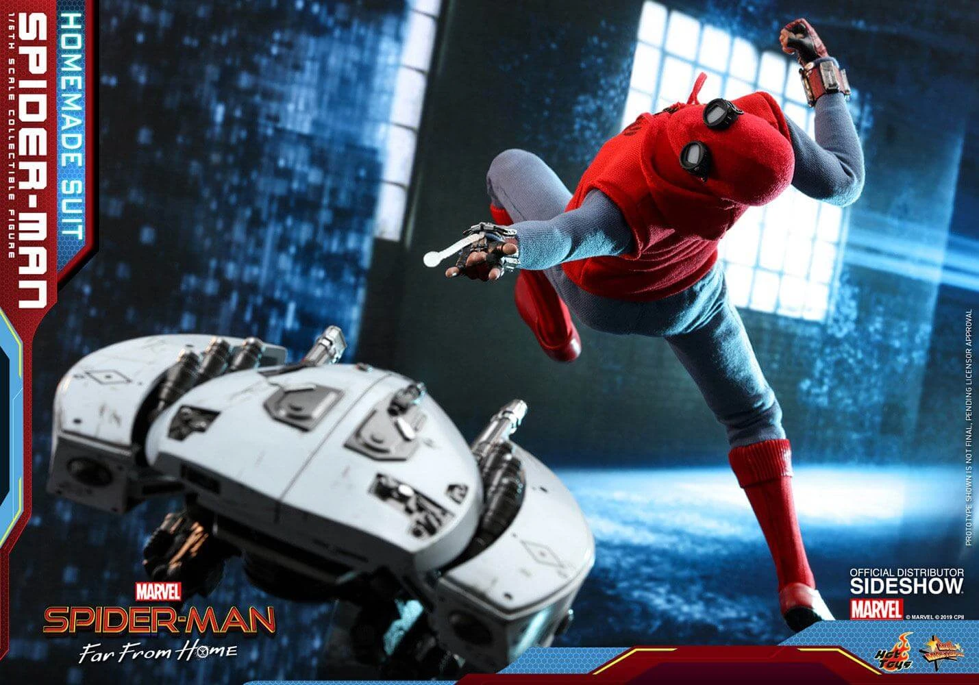Hot Sale ???? Hot Toys Spider-Man: Far From Home Movie Masterpiece Action Figure 1/6 Spider-Man (Homemade Suit) 29 Cm ???? 15 Hot Sale ???? Hot Toys Spider-Man: Far From Home Movie Masterpiece Action Figure 1/6 Spider-Man (Homemade Suit) 29 Cm ???? - Image 13
