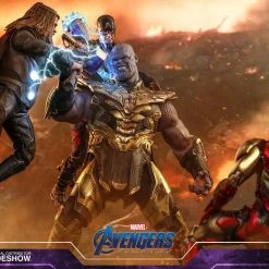Deals ???? Hot Toys Thanos Battle Damaged Version Avengers: Endgame Movie Masterpiece Action Figure 1/6 42 Cm - APRIL 2021 ✨ -Iron Studios Shop x hot905891 g