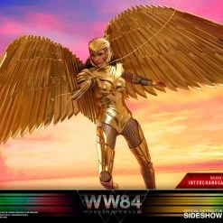 Flash Sale ???? Hot Toys Wonder ???? Woman 1984 Movie Masterpiece Action Figure 1/6 Golden Armor Wonder ???? Woman (Deluxe) 30 Cm ✨ -Iron Studios Shop x hot906348 e