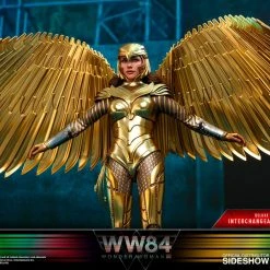 Flash Sale ???? Hot Toys Wonder ???? Woman 1984 Movie Masterpiece Action Figure 1/6 Golden Armor Wonder ???? Woman (Deluxe) 30 Cm ✨ -Iron Studios Shop x hot906348 k