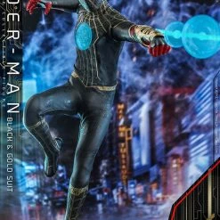 Top 10 ???? Hot Toys Spider-Man: No Way Home Movie Masterpiece Action Figure 1/6 Spider-Man (Black & Gold Suit) 30 Cm ⌛ -Iron Studios Shop x hot908916 b