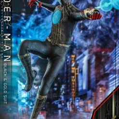 Top 10 ???? Hot Toys Spider-Man: No Way Home Movie Masterpiece Action Figure 1/6 Spider-Man (Black & Gold Suit) 30 Cm ⌛ -Iron Studios Shop x hot908916 c