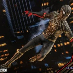 Top 10 ???? Hot Toys Spider-Man: No Way Home Movie Masterpiece Action Figure 1/6 Spider-Man (Black & Gold Suit) 30 Cm ⌛ -Iron Studios Shop x hot908916 k
