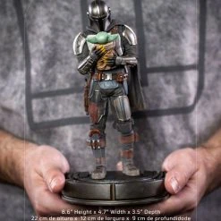 Brand new ???? Iron Studios Star Wars The Mandalorian Art Scale Statue 1/10 Mandalorian & Grogu 22 Cm ⌛ -Iron Studios Shop x is12789 o